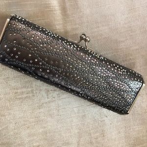 Judith Leiber silver evening bag, clutch.